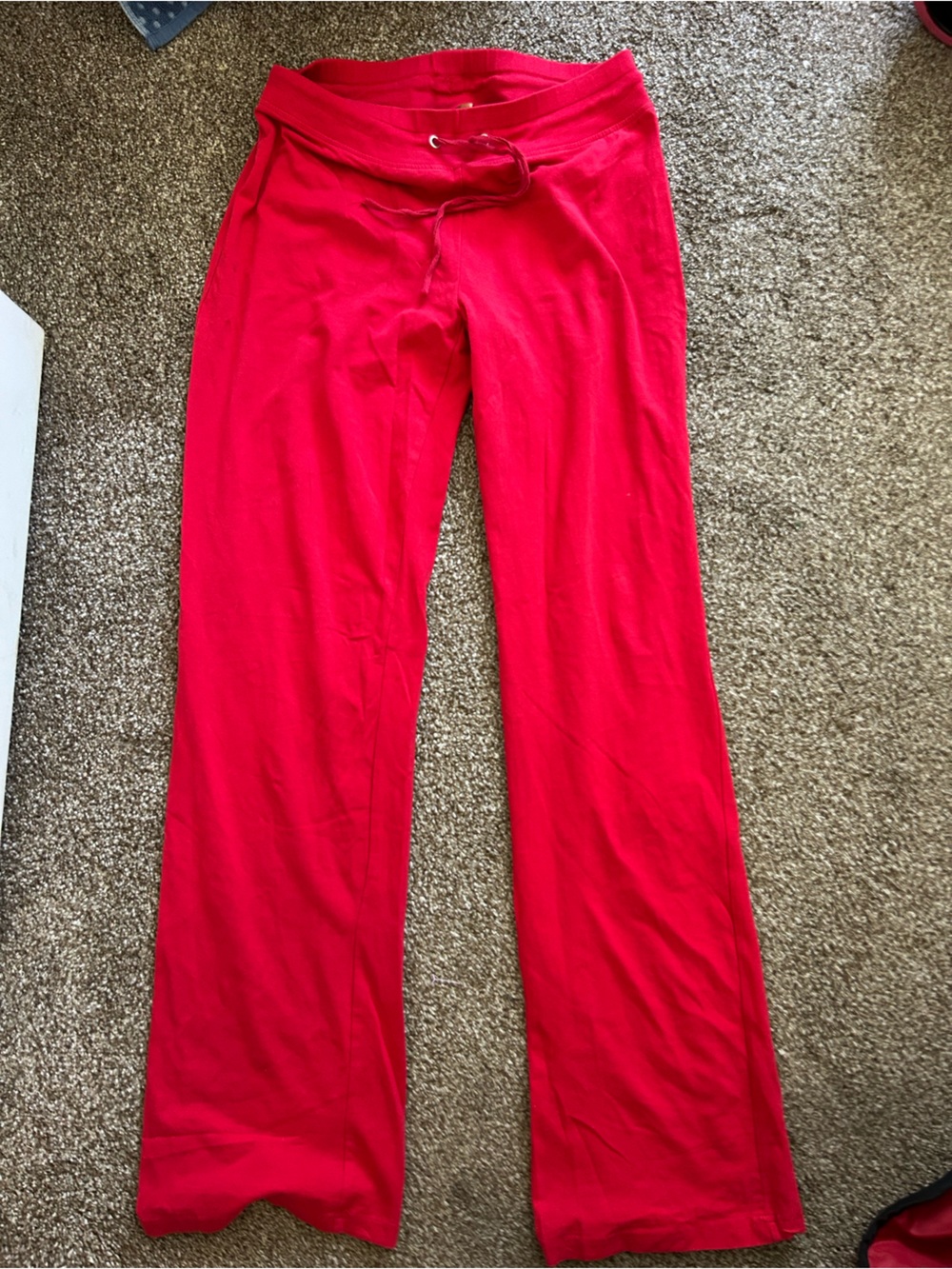 vintage look Belldini Wide Leg Lounge Pants in Bright Red